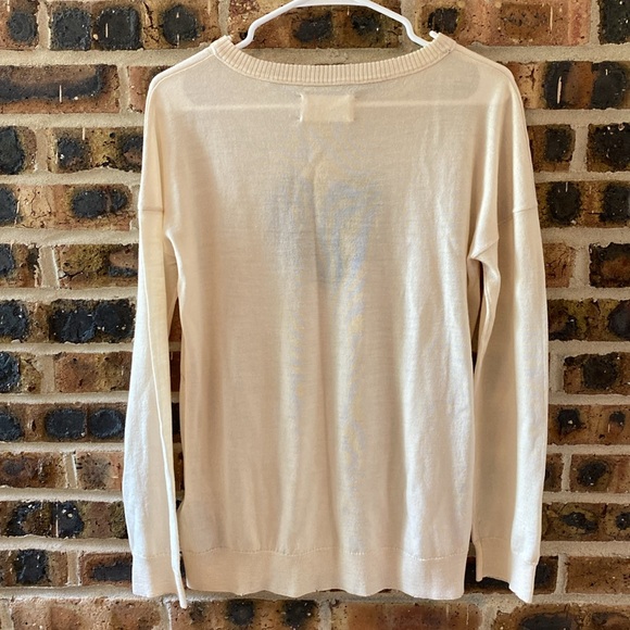 Zadig & Voltaire gaby heart intarsia 100% merino wool heart sweater, Women’s L - Picture 6 of 8